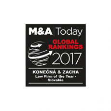 M&A Today - Law Firm of the Year - Slovakia