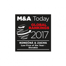 M&A Today - Law Firm of the Year - Slovakia