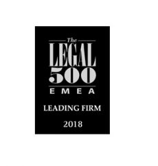 Legal 500 - Leading Firm 2018